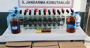 Jandarma'dan Sarılar'da sahte içki baskını 