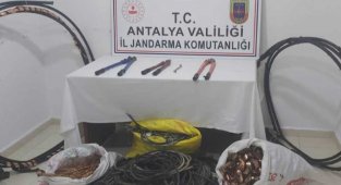 Manavgat Barışsuyu tesisinden bakır kablo çalan şüpheli yakalandı