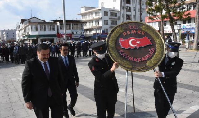 Çanakkale Zaferi'nin 107'nci yılı Demre'de kutlandı
