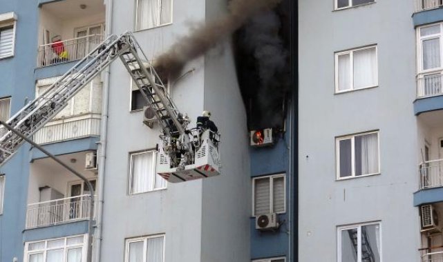 Yangına banyoda yakalanan emekli öğretmen gözyaşlarını tutamadı