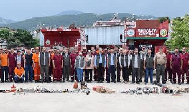 Kumluca'da yangın ekiplerine işbaşı eğitimi