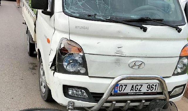 Kamyonetin çarptığı bisikletli öldü