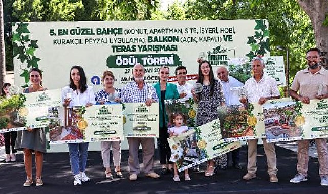 Kenti güzelleştiren bahçe ve balkonlara ödül