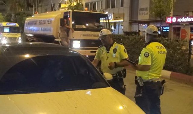 Manavgat'ta trafik denetleme yol uygulaması