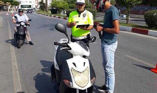 Manavgat'ta yaz dönemi trafik uygulamaları