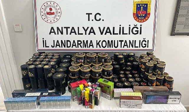 Markette kaçak tütün, sigara ele geçirildi
