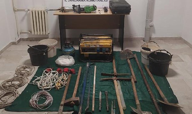 Ormanlık alanındaki şüpheli hareketleri kaçak kazıyı ortaya çıkarttı