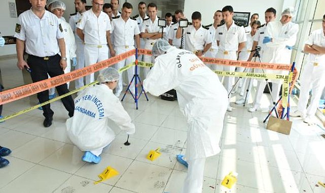 Subay adaylarına olay yeri inceleme eğitimi