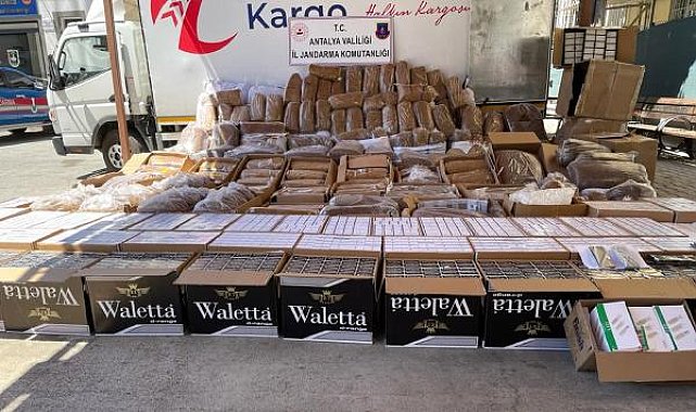 Manavgat'ta Kargoyla tütün sevkiyatı jandarmaya takıldı