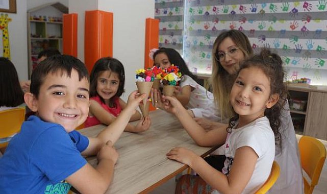 Serik Kreş ve Gündüz Bakımevi'nde eğlenceli yaz