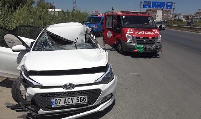 Trafik kontrol noktasında kaza