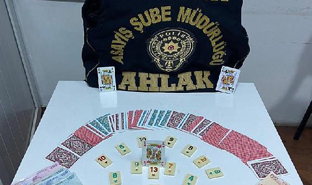 Antalya polisinden kumar operasyonu