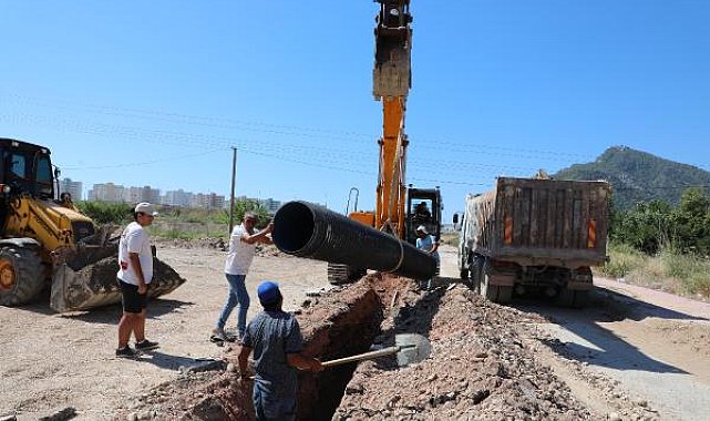 ASAT'tan Hurma'ya 2 kilometrelik yağmur suyu hattı