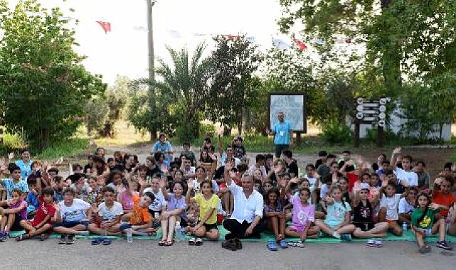 Başkan Uysal, çocuklarla doğa kampında