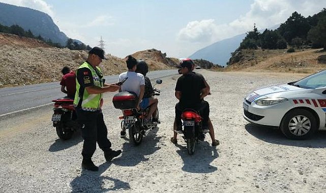 Jandarmadan motosiklet ve scooter denetimi