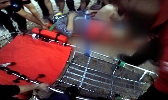 Ağaç keserken yaralandı, helikopterle kurtarıldı