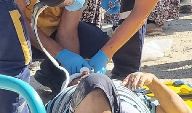 Otobüsün çarptığı yaya yaralandı
