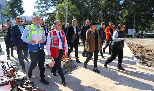 Başkan Böcek, Uncalı Kent Mezarlığı çalışmalarını yerinde inceledi