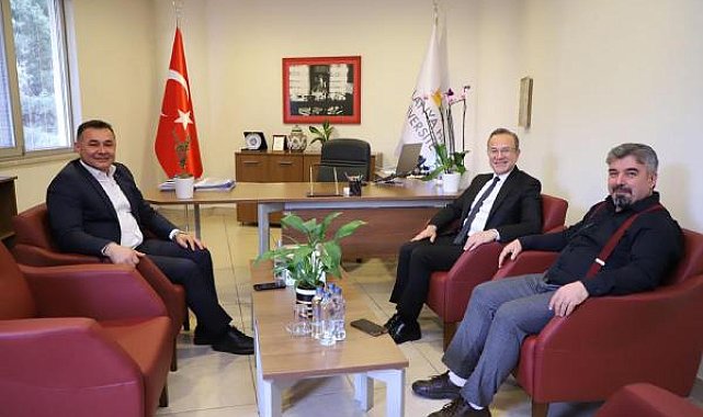 Başkan Yücel'den, Rektör Güner'e ziyaret