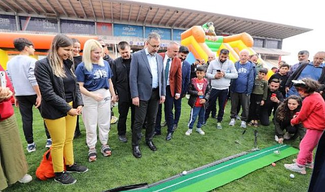 Depremzede çocuklar için Spor Şenliği