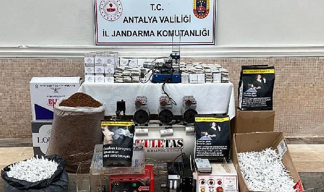 Jandarmadan kaçak tütün baskını