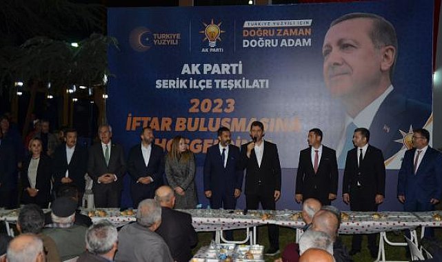 AK Parti'den Serik'te iftar ve seçim bürosu açılışı