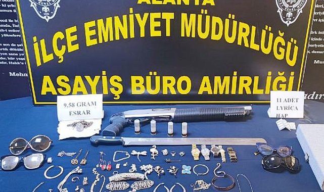 Alanya'da hırsızlık şüphelisi tutuklandı
