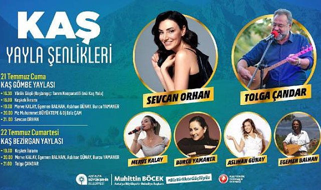 Gömbe ve Bezirgan'da yayla şenliği