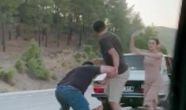 Antalya'daki yol kavgasından evlilik teklifi çıktı
