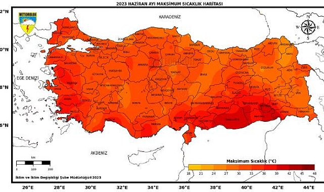 Maksimum sıcaklık 1.7 derece arttı; Senirkent'te 0, Cizre'de 42.5 derece ölçüldü