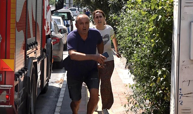 Evlerindeki yangını duyunca koşarak geldiler