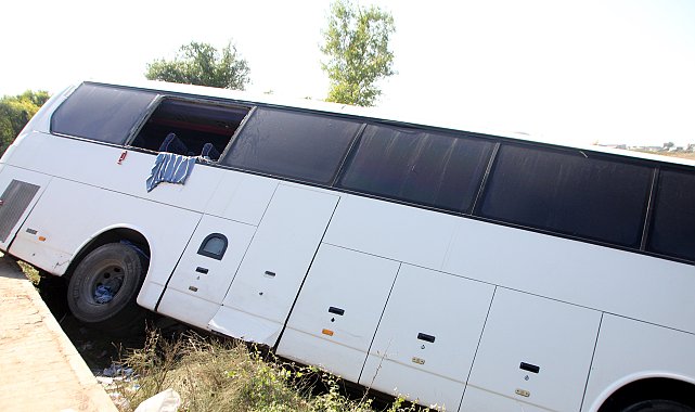 Antalya'da otel servis otobüsü şarampole düştü: 7 yaralı