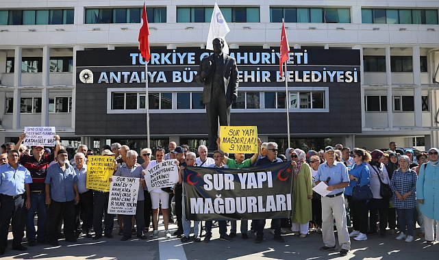 Kentsel dönüşüm mağdurlarından eylem