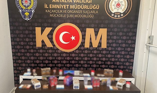 Antalya'da kaçakçılık operasyonu