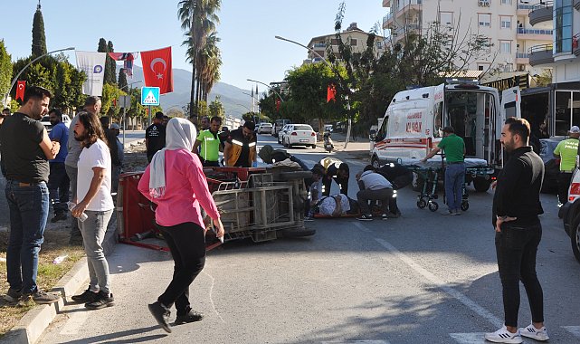 Gazipaşa'da kaza: 2 yaralı