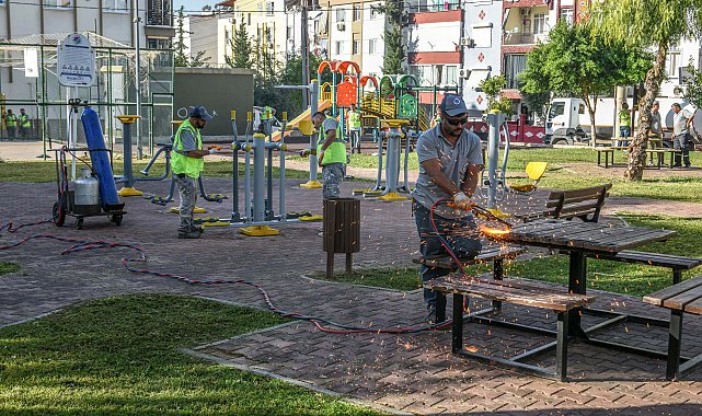 Kepez'de yenilenen park sayısı 45 oldu