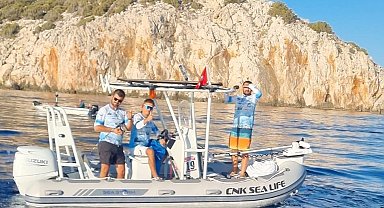 Kumluca'da balık yakalama yarışması