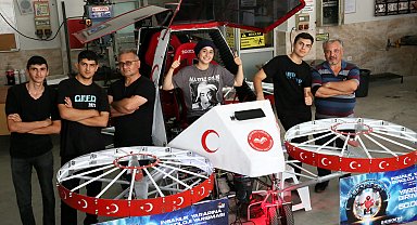 Liselilerin ilk yardım dronu birinci oldu