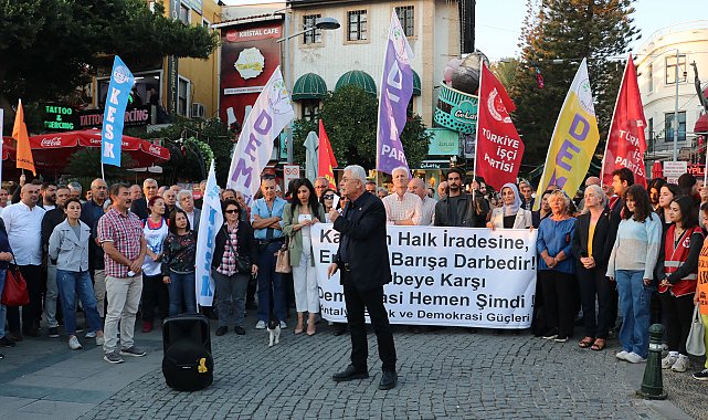 Belediyelere kayyum atama protestosuna tepki