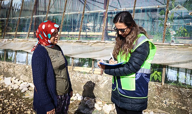 Büyükşehir'den Demre'de hasar tespiti
