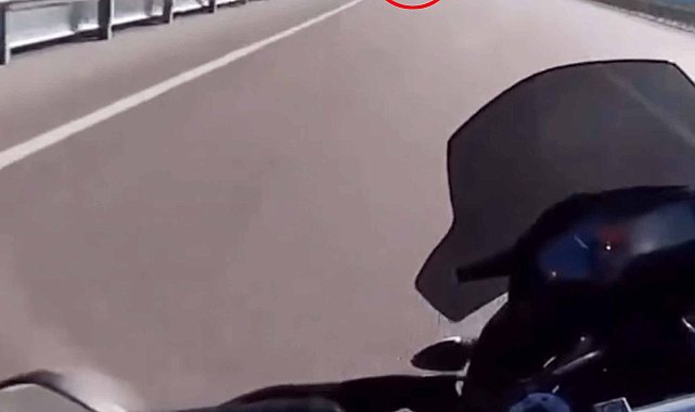 Polis memurunun hayatını kaybettiği motosiklet kazası kask kamerasında