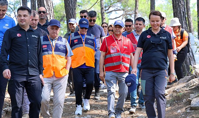 Manavgat'ta afet bilinci ve gönüllülük için doğa yürüyüşü