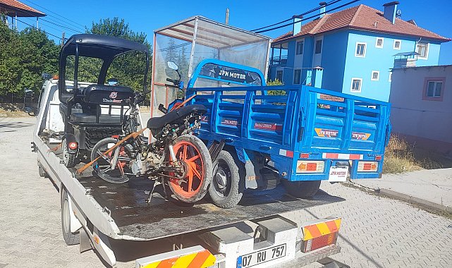 Jandarmadan motosiklet denetimi