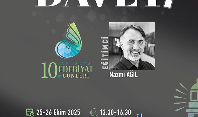 Antalya Edebiyat Günleri atölyelerine son başvuru