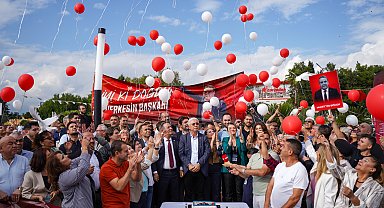 Böcek'e balonlu, güvercinli doğum günü kutlaması