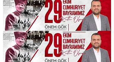 Manavgat Muz Üreticileri Birliği Başkanı Önem Gök’ün 29 Ekim Cumhuriyet Bayramı Mesajı