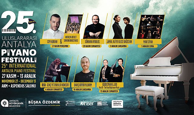 Antalya'nın çeyrek asra ulaşan piyano festivali başlıyor