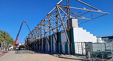 İsmail Ogan Stadyumu'nda çalışmalar sürüyor