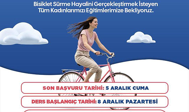 Kepez'de kadınlara özel bisiklet eğitimi