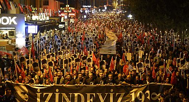 Muratpaşa'da binler Ata'ya Saygı Yürüyüşü'nde buluştu